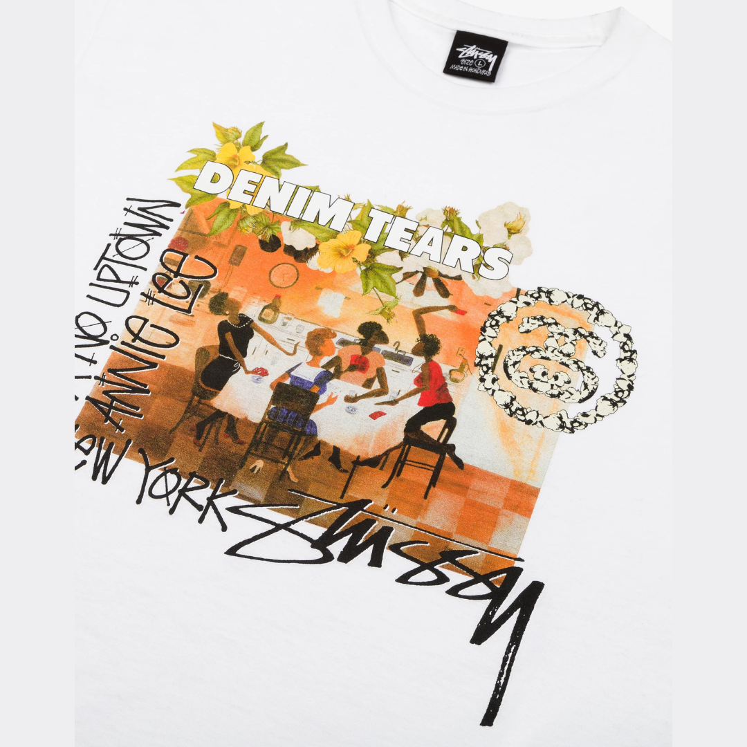 Stüssy x Denim Tears Annie Lee Tee White